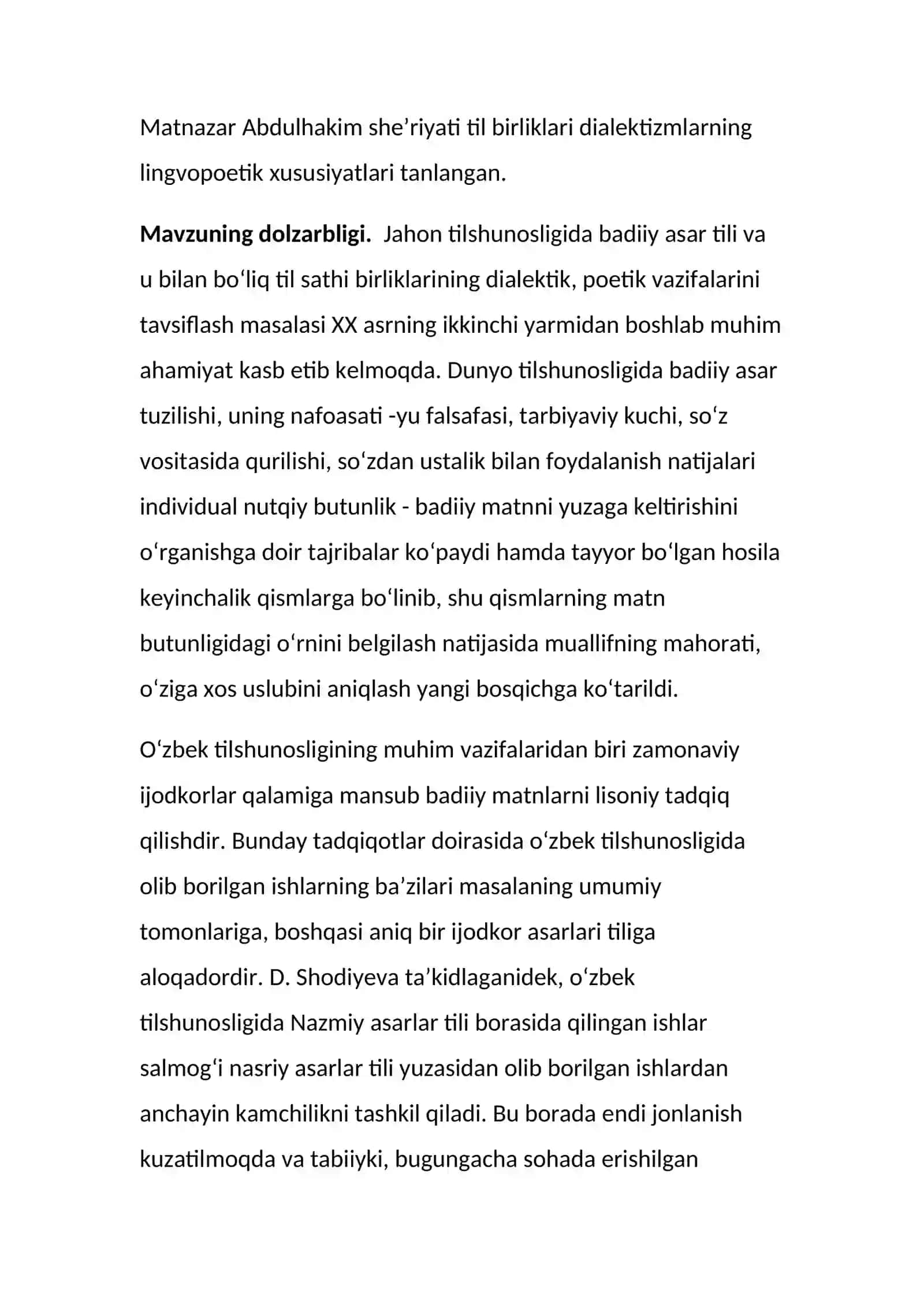 Matnazar Abdulhakim asarlari tilida dialektizmlar 2