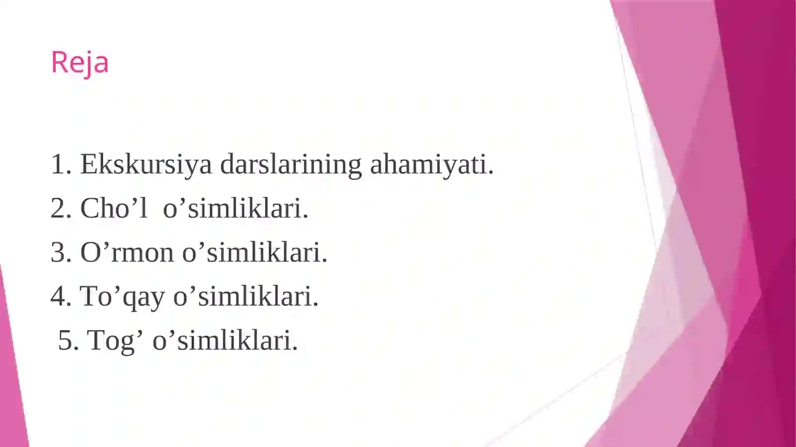Ekskursiya darslarida Oʼzbekistonning oʼsimlik dunyosiga sayohat 2