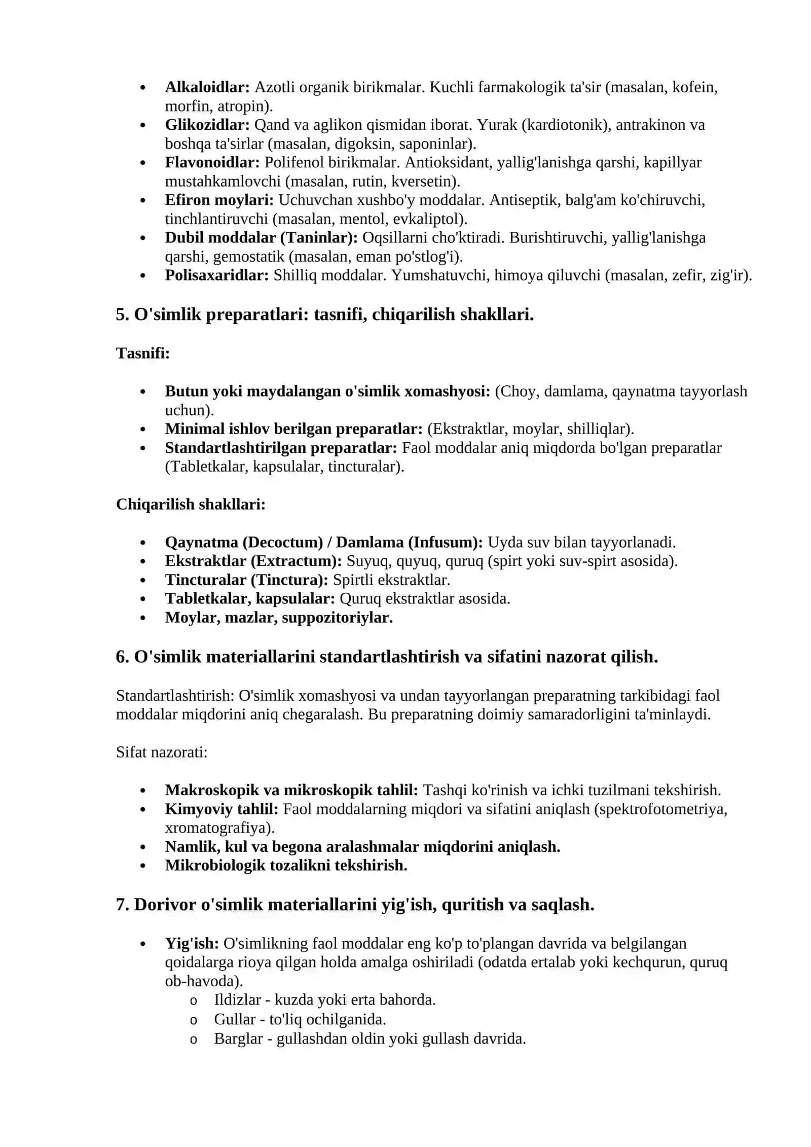 Fitoterapiya va Farmakognoziya Asoslari 2