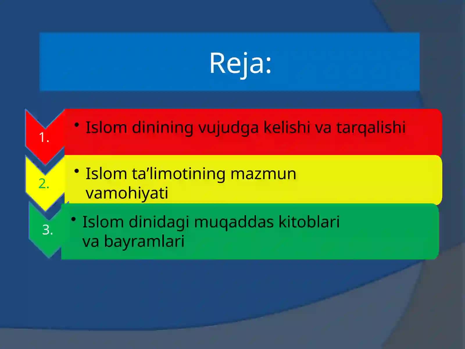 Islom dini tarixi va mohiyati 2