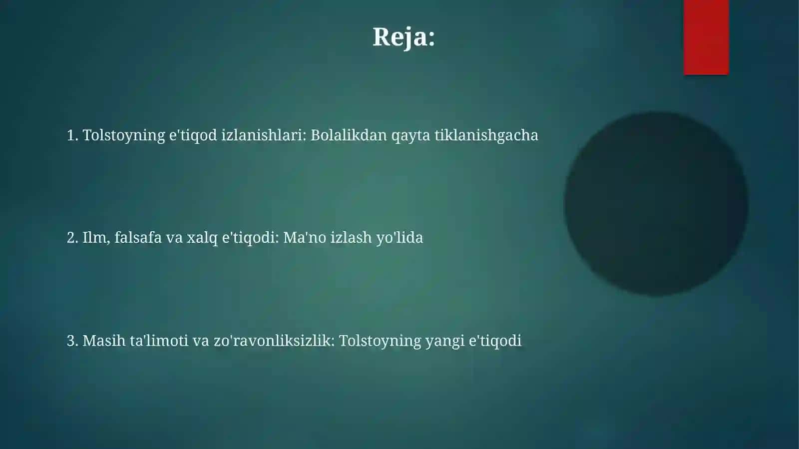Lev Tolstoyning “Iqrornoma” asaridagi diniy eʼtiqodlarni tahlil etish 2