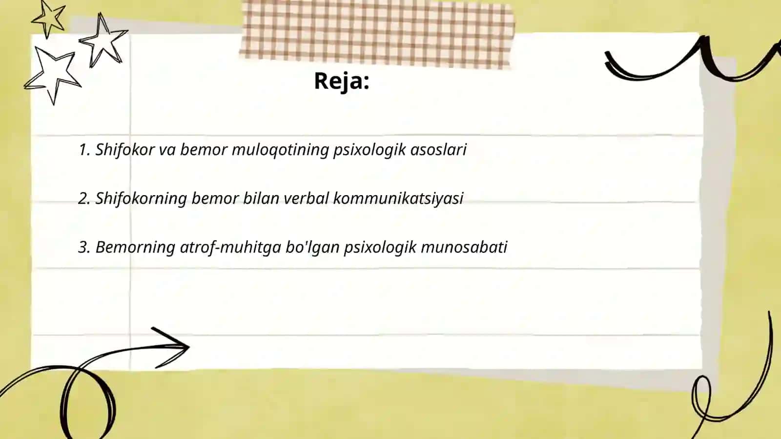 Shifokor va bemor muloqotining psixologik jihatlari 2