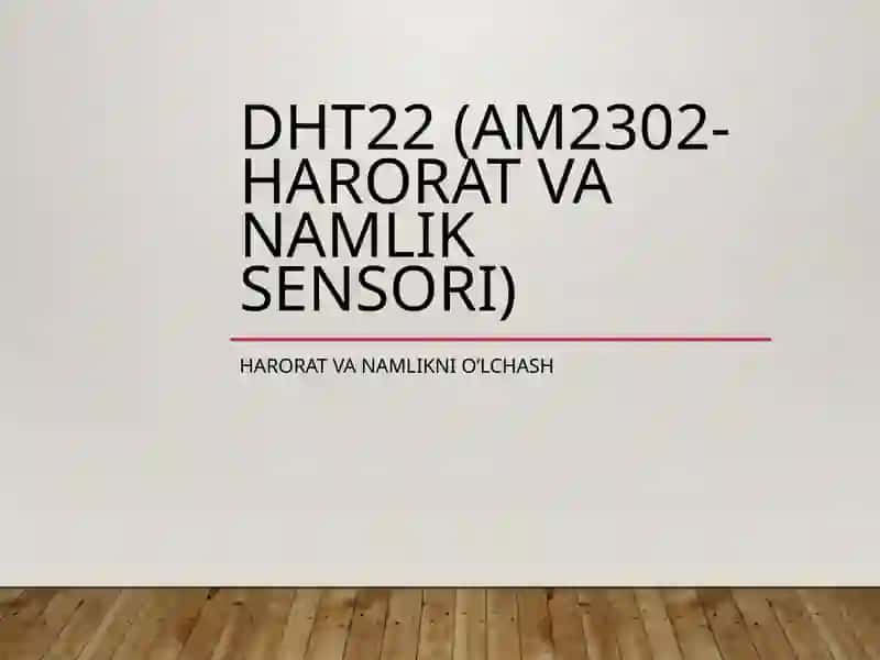 DHT22 (AM2302-harorat va namlik sensori) 2