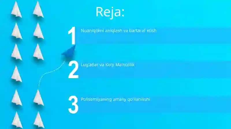 Ma'no aniqlashtirish usullari 2