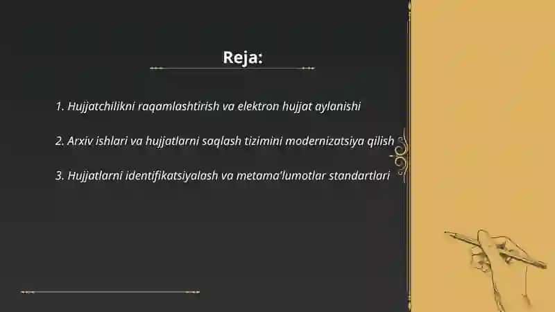 Hujjatchilikning takomillashuvi 2