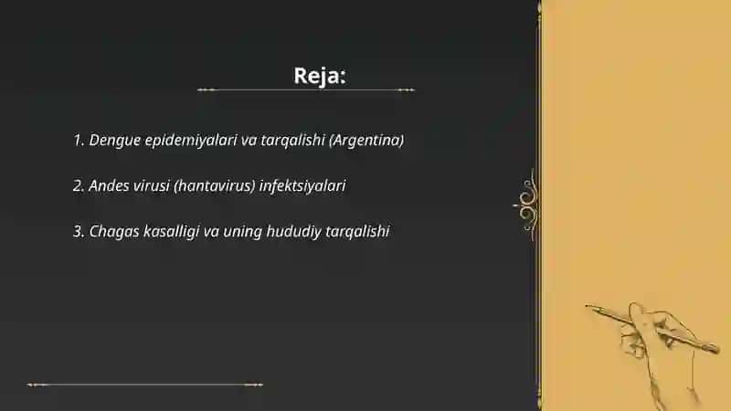 Dengue epidemiyalari va tarqalishi (Argentina) 2