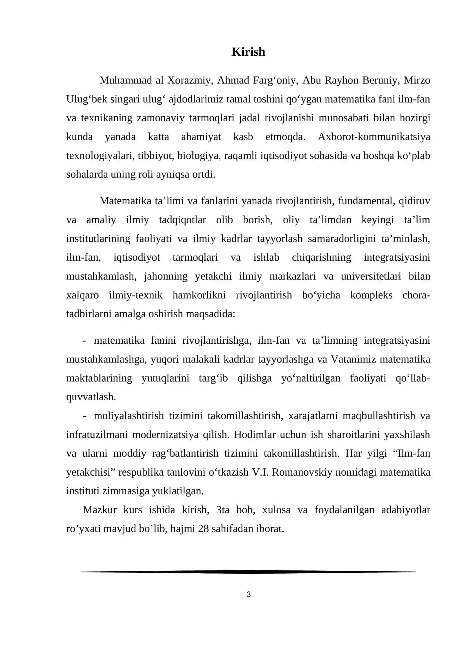 Funksiya, hosila va differensial tenglamasini kiritish va o’qitish metodikasi 2