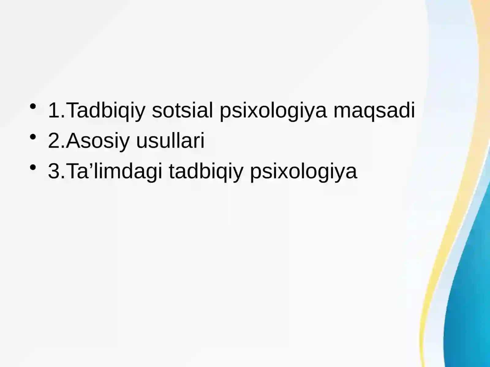 Tadbiqiy sotsial psixologiya haqida  umumiy tushuncha 2