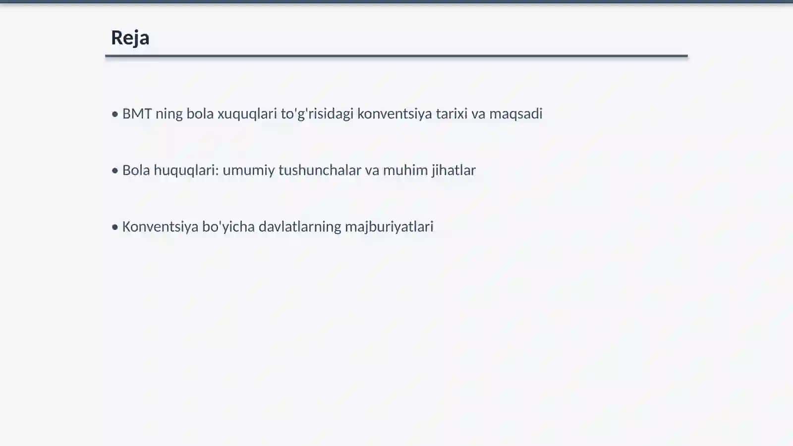 BMT ning bola xuquqlari to'g'risidagi konventsiya 2