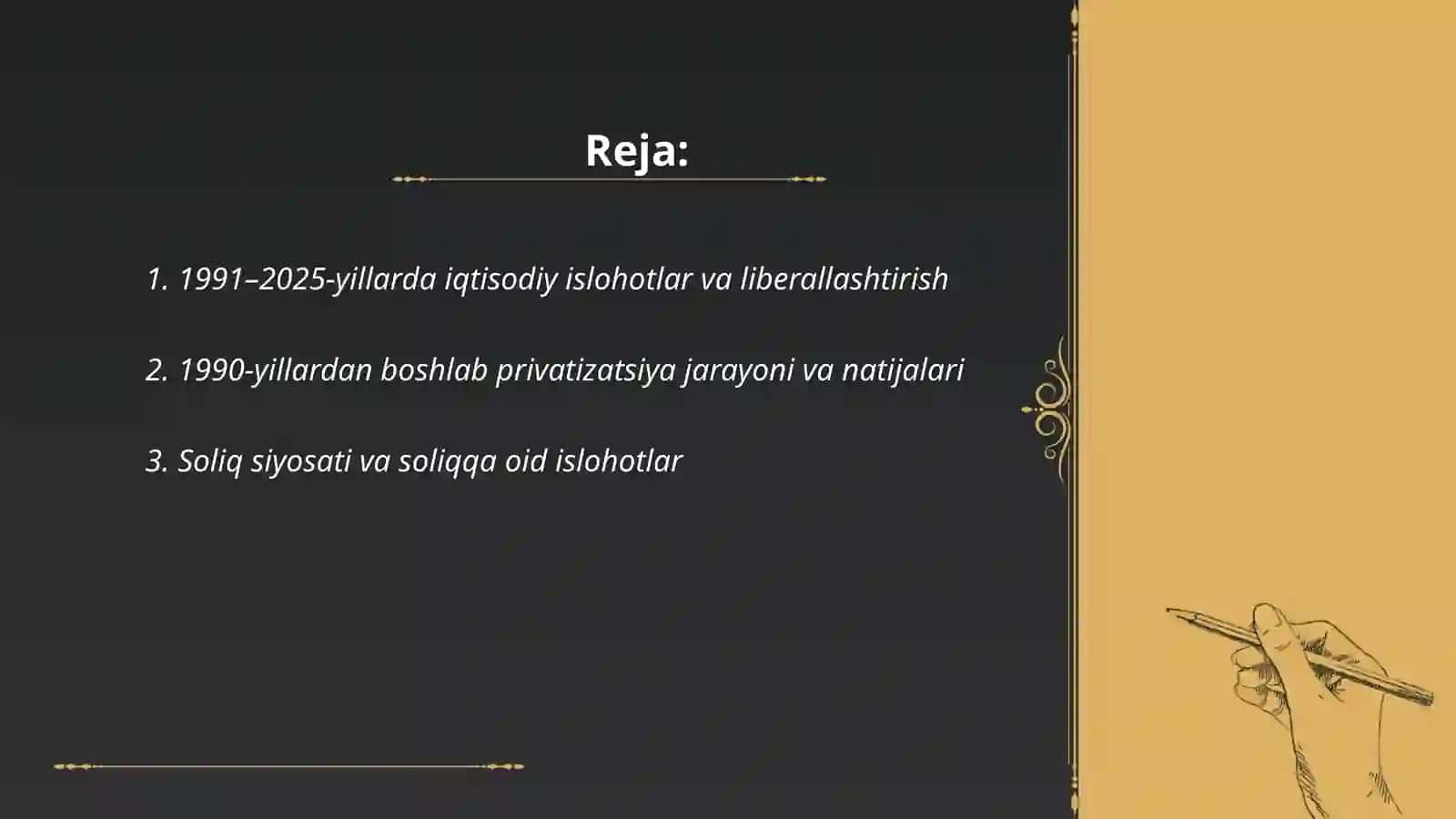 Davlatning 1991-2025-yillardagi iqtisodiy rivojlanishi 2