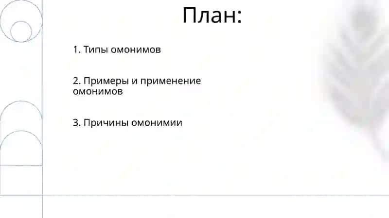 Омонимия 2