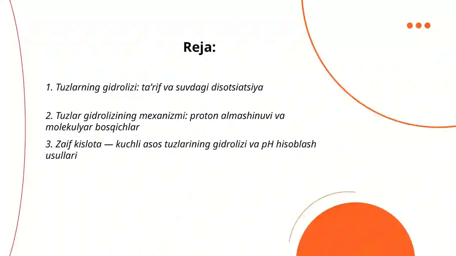 Tuzlar gidrolizi va uning mexanizmi 2