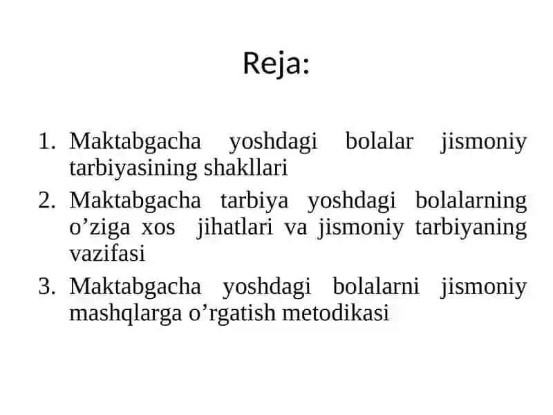 Maktabgacha ta’lim yo’nalishi 2