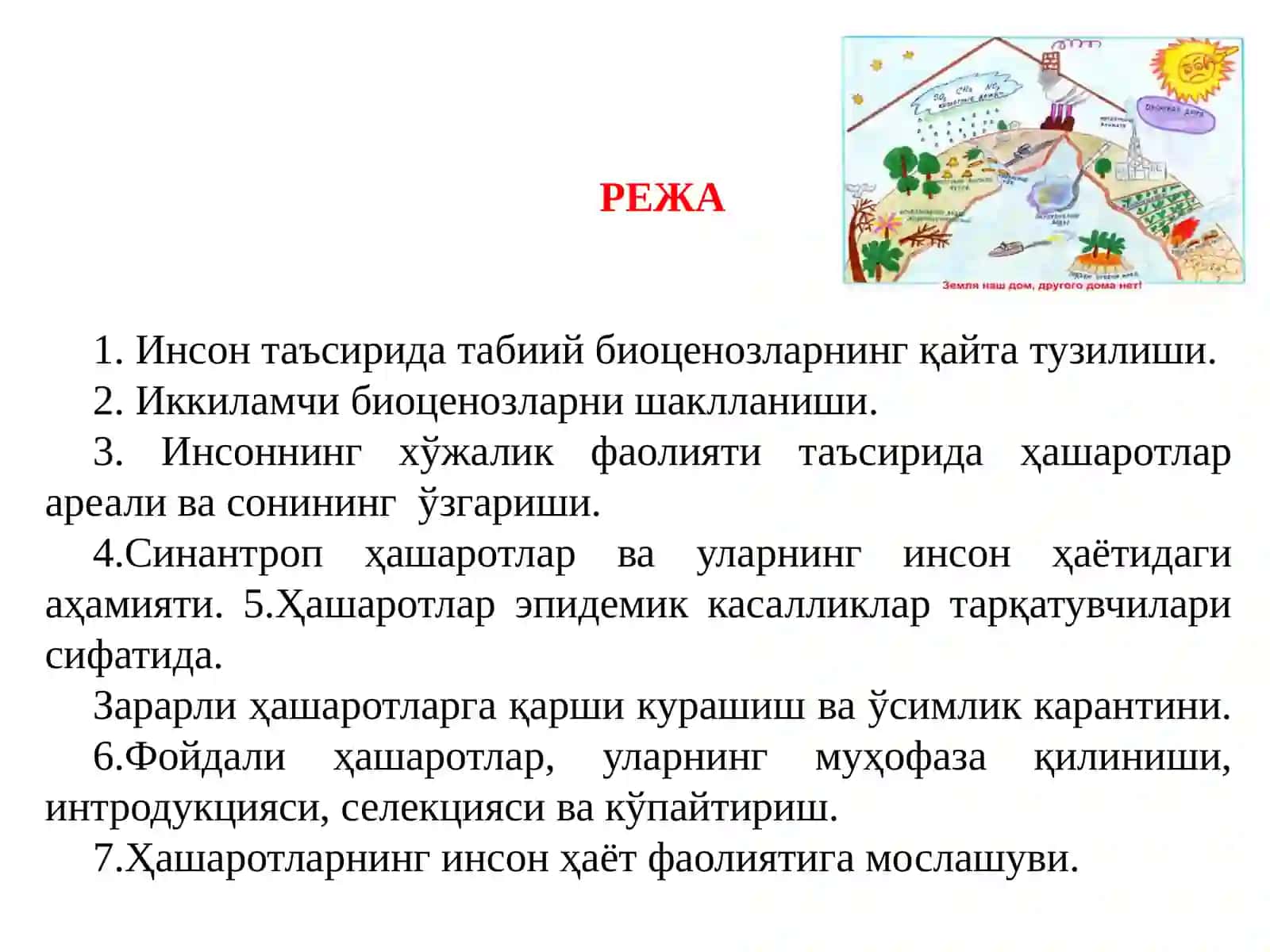 АНТРОПОГЕН ОМИЛЛАРНИ ҲАШАРОТЛАРГА ТАЪСИРИ 2