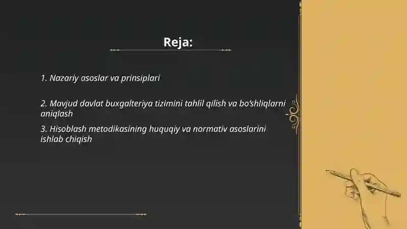 DAVLAT SEKTORIDA HISOBLASH METODIGA ASOSLANGAN BUXGALTERIYA HISOBINI YURITISHGA O‘TISH MODELLARI 2