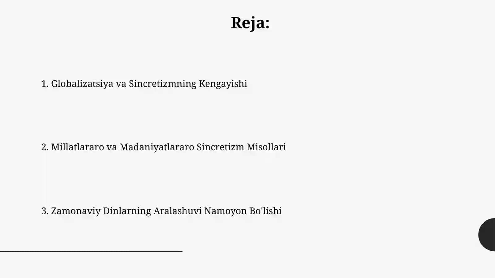 Iptidoiy dinlarning zamonaviy ko'rinishi 2