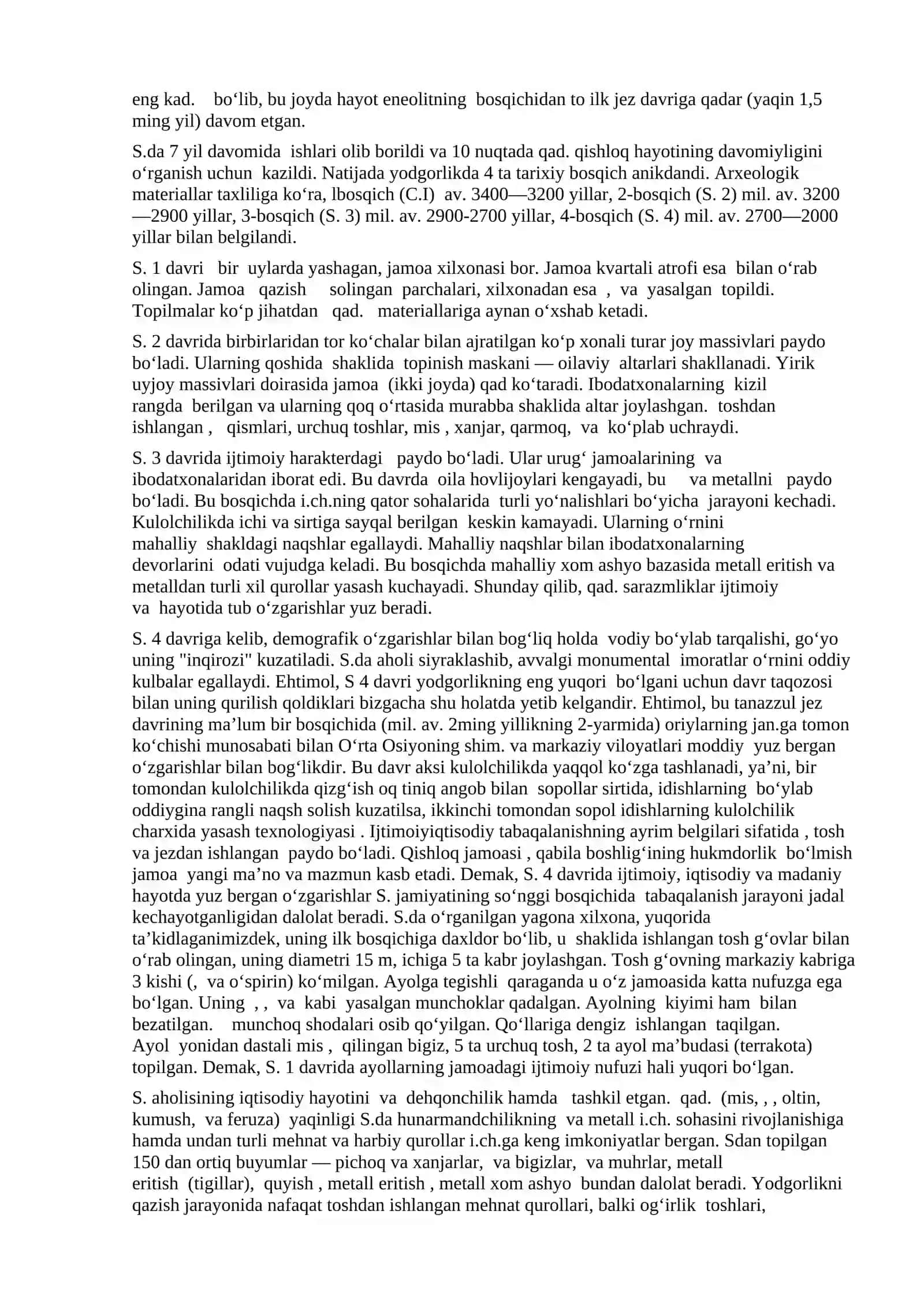Namozgoh arxeologik joy 2
