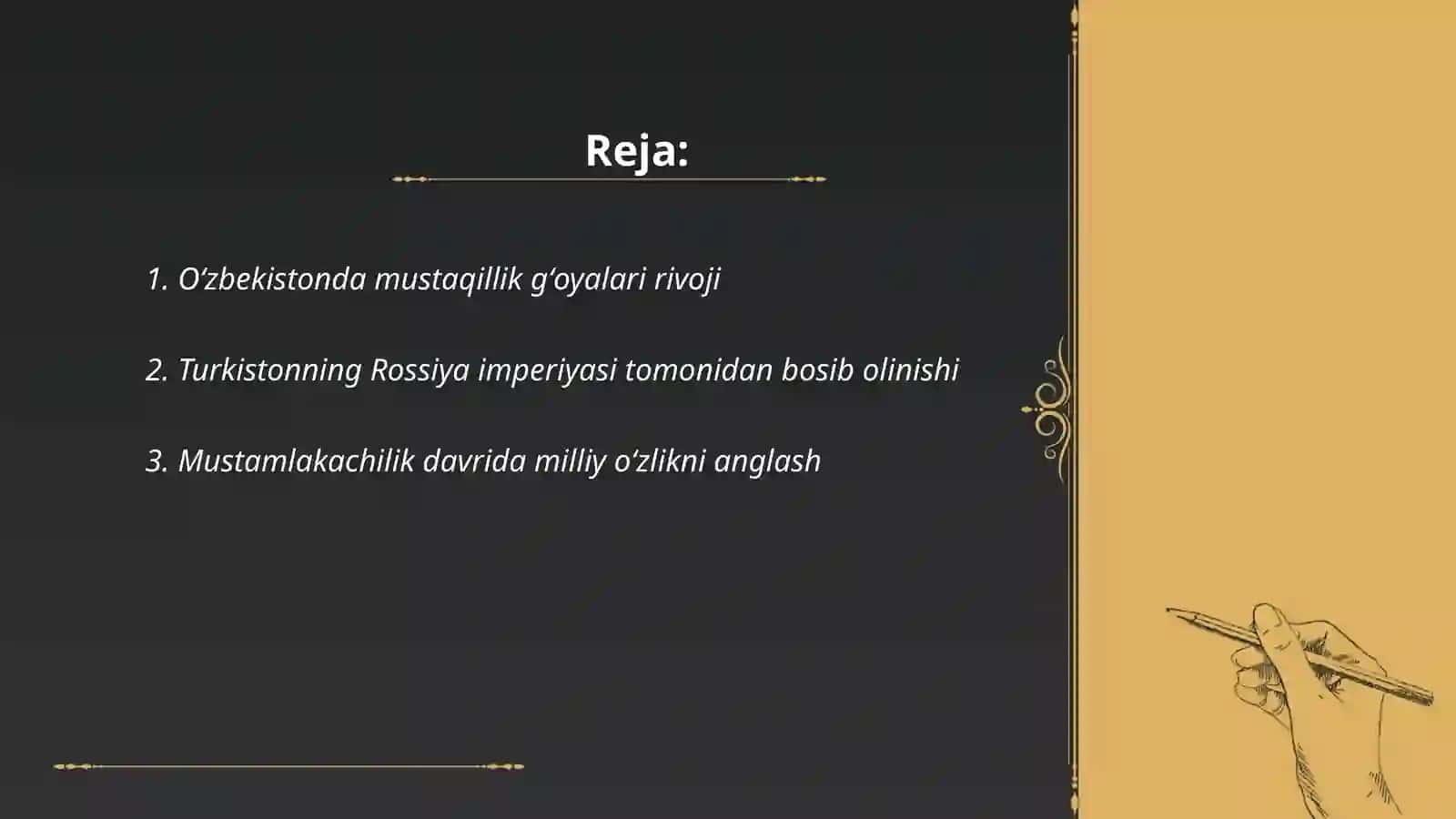 Ozbekistonda mustaqillik ģoyalarining tarixi asoslari 2