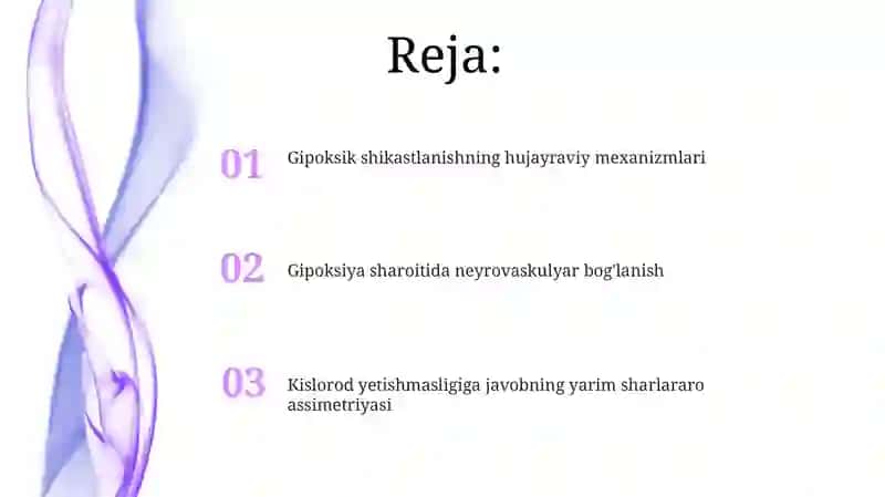 Bosh miya yarim sharlari po‘stlog‘ining gipoksiyaga reaktsiyasi 2