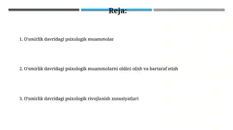 O'smirlik davridagi psixologik muammolar 2