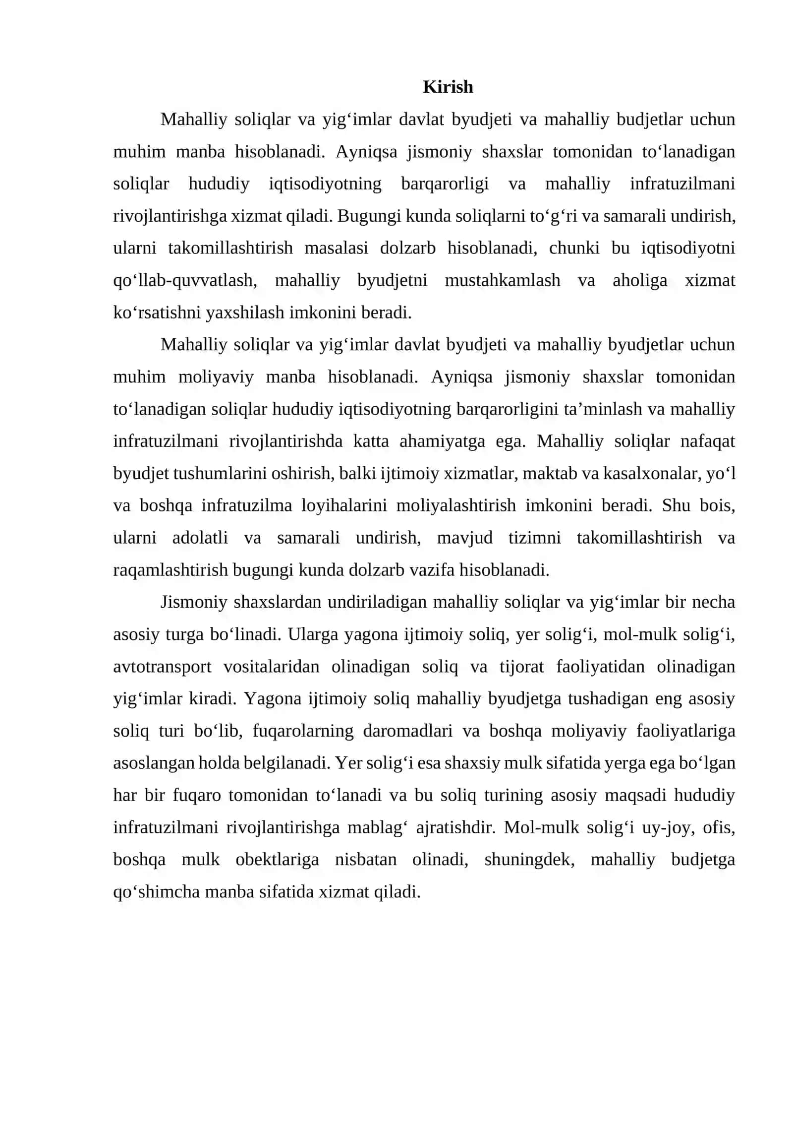 Mahalliy Soliqlar va Yig‘imlar 2