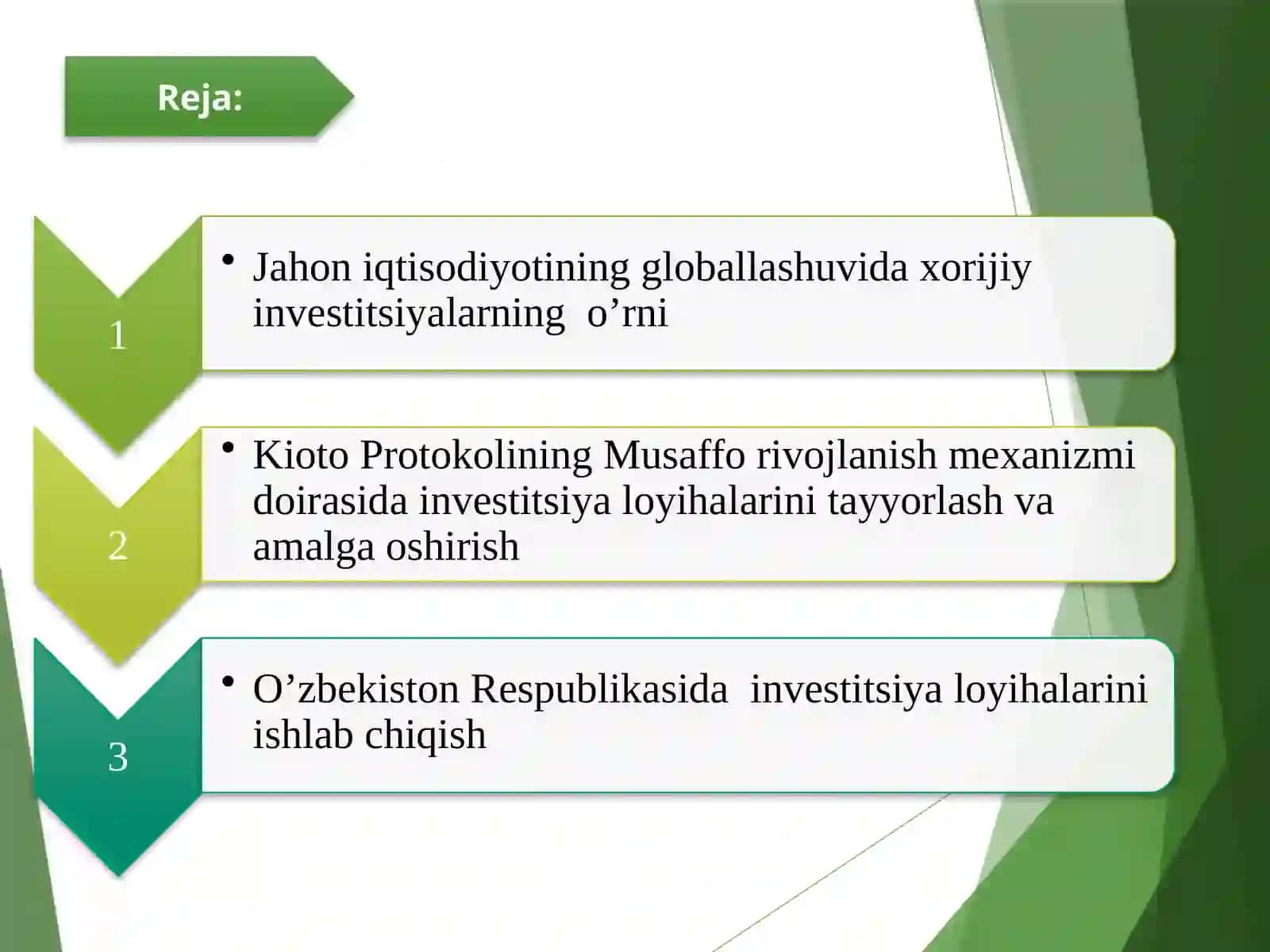 GLOBALLASHUV HAMDA IQTISODIY INTEGRATSIYALLASHUVNING KUCHAYIB BORISHIDA INVESTITSIYA JARAYONLARI 2