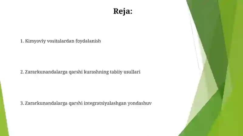 Integratsiyalashgan zararkunandalarga qarshi kurash 2
