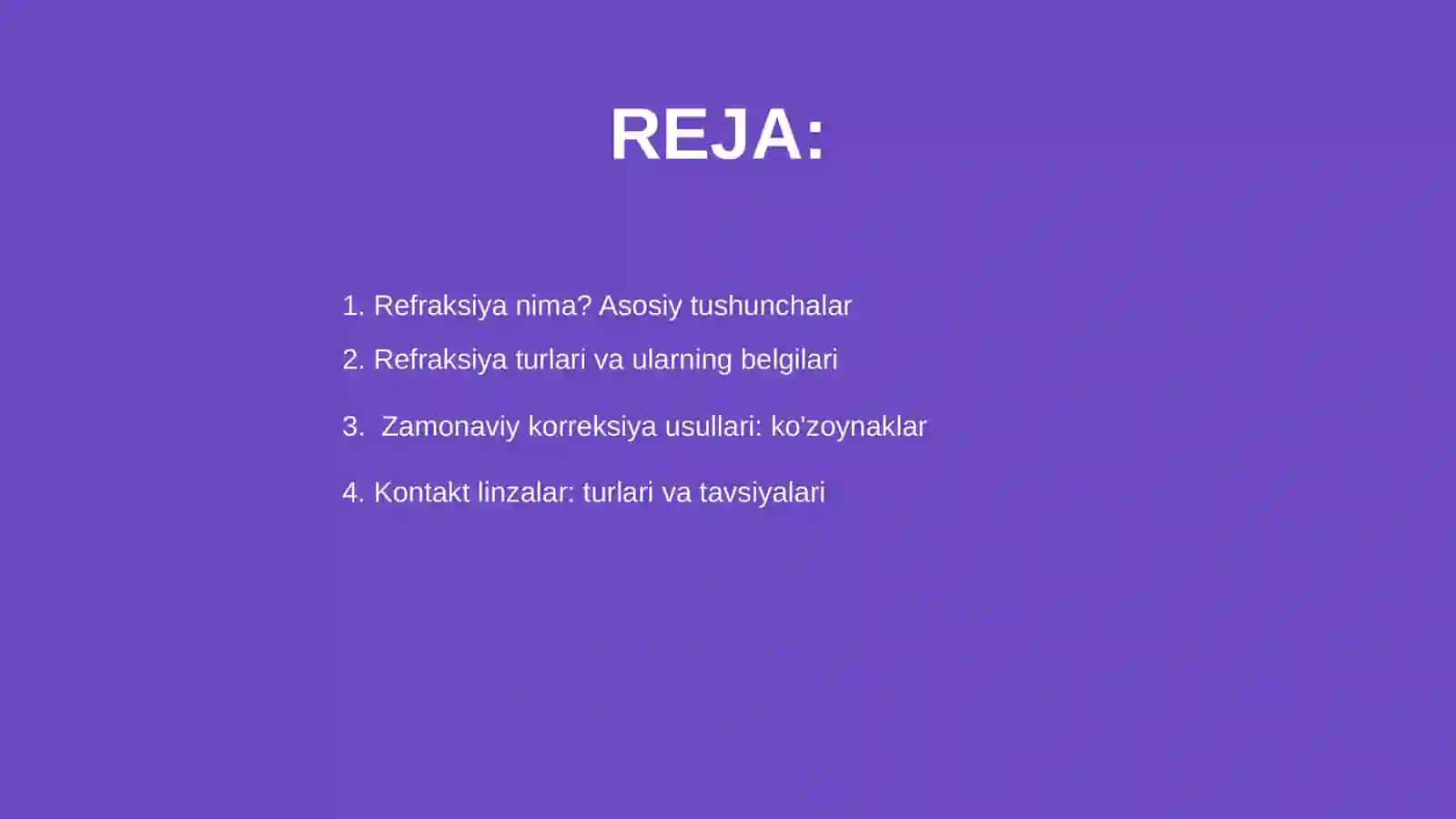 Refraksiyani zamonaviy korreksiya va davolash usullari 2