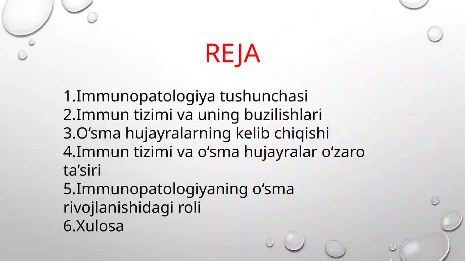 IMMUNOPATOLOGIYA, O’SMA XUJAYRALARNI KELIB CHIRISHIDAGI AHAMIYATI 2