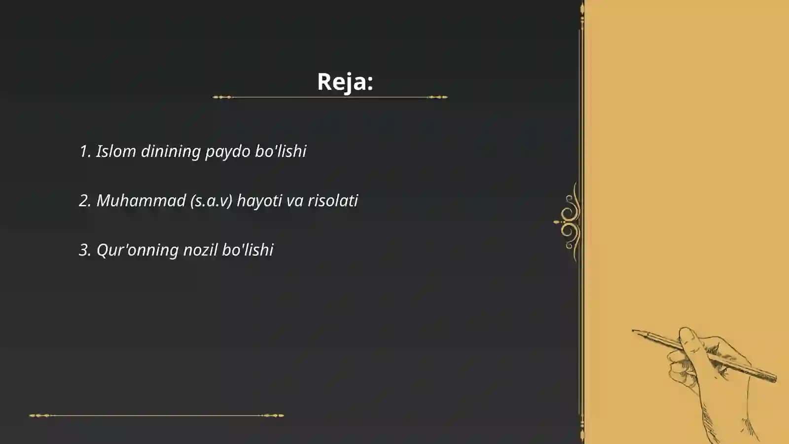 Islom dini tarixi va mohiyati 2