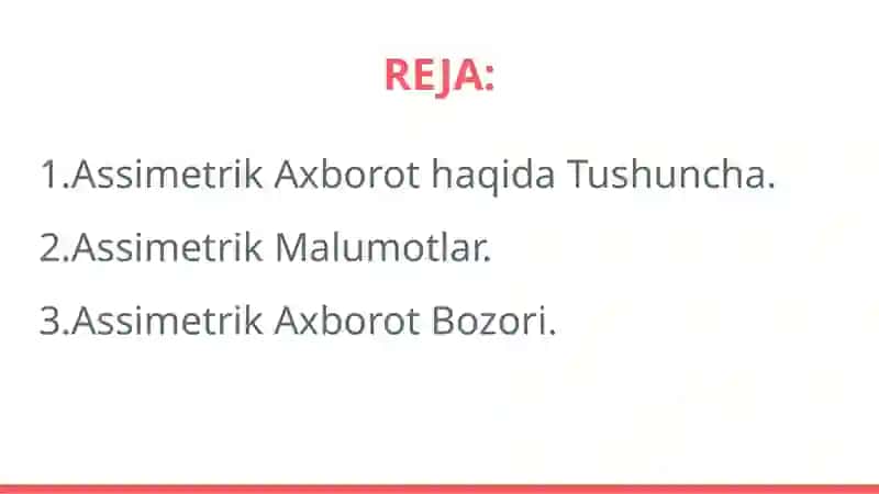 Assimetrik Axborot 2