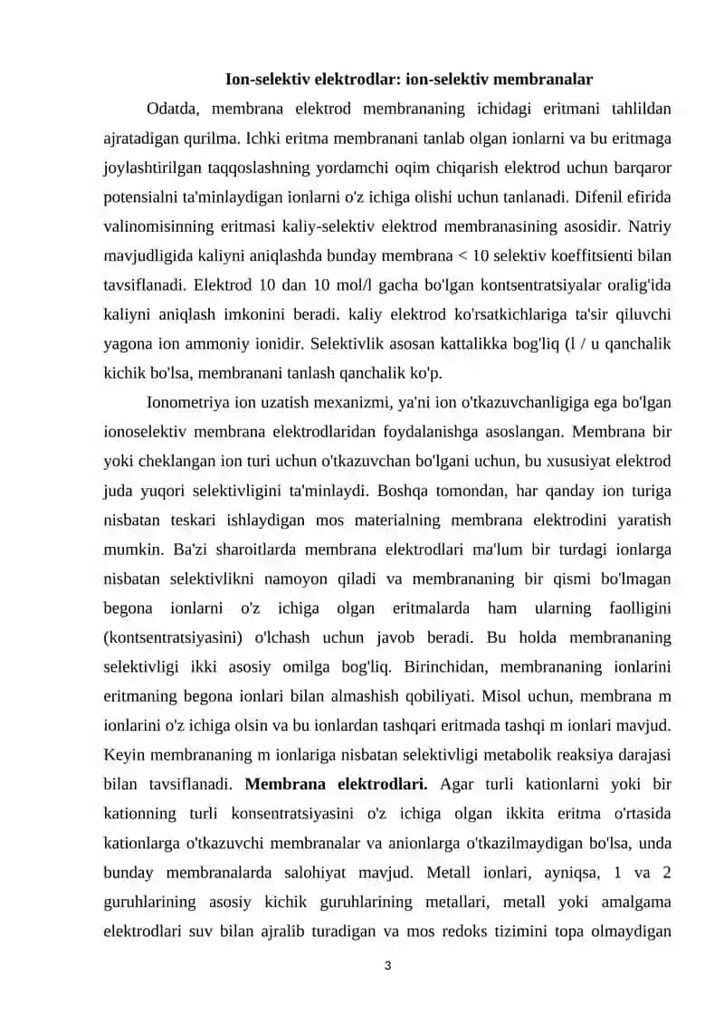 Ion-selektiv elektrodlar 2