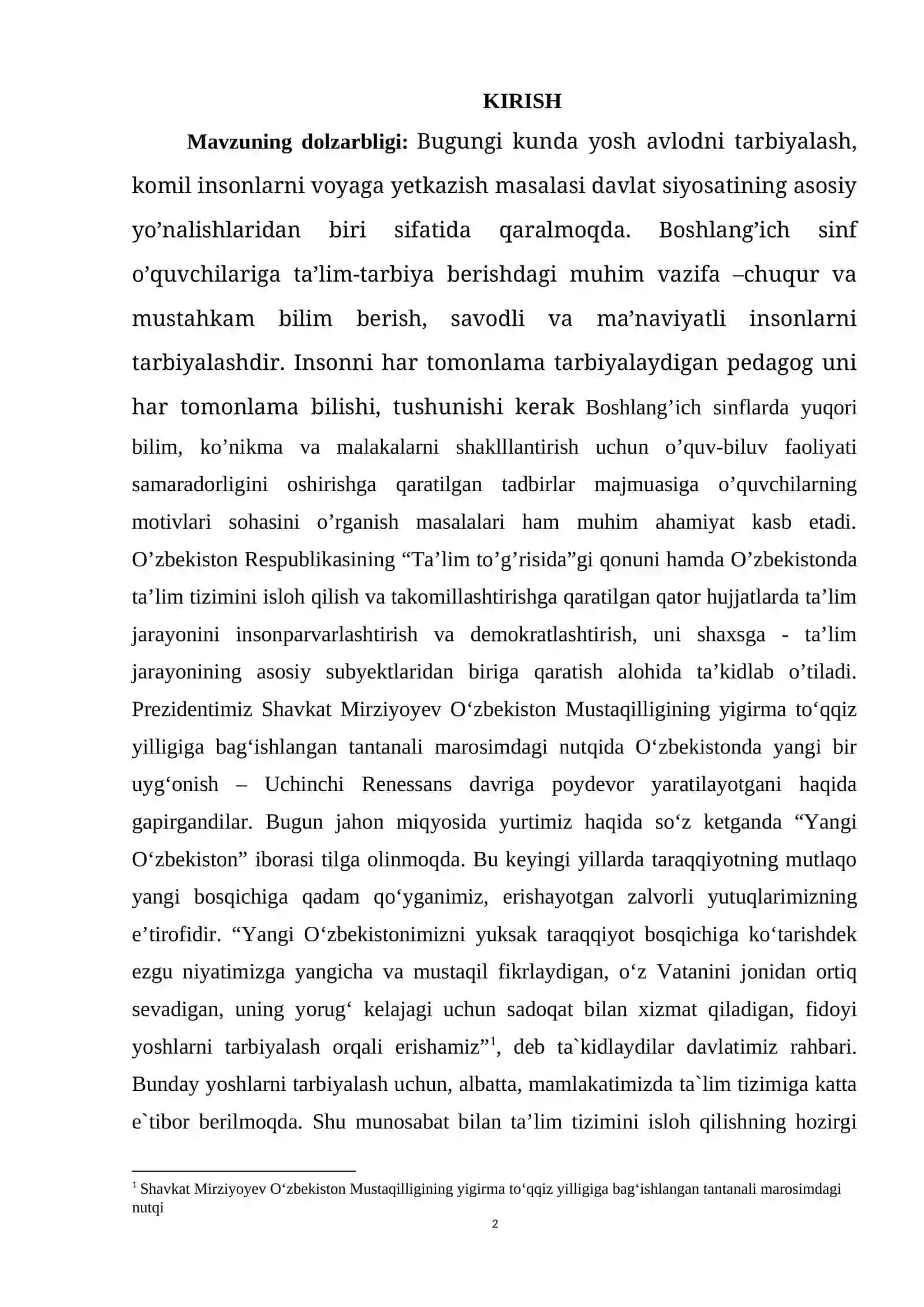 Kichik yoshdagi o`quvchilarni o`qishga bo`lgan qiziqishini shakllantirishning psixologik xususiyatlari 2