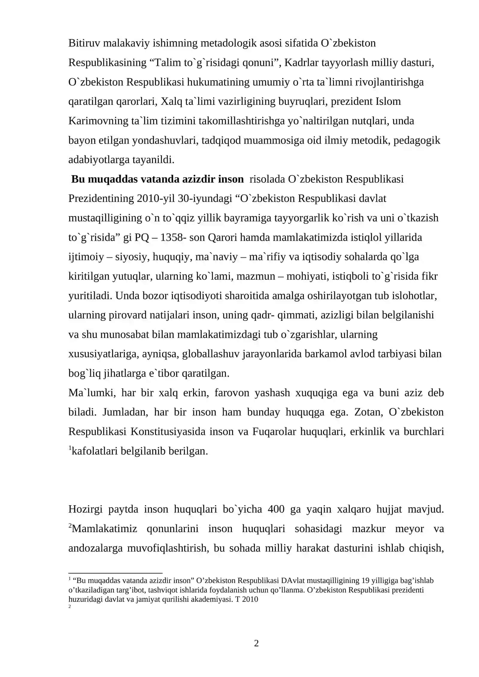 Ingliz va o`zbek tilida eganing ot bilan ifodalanishi 2