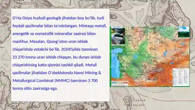 O'rta Osiyo foydali qazilmalari 2