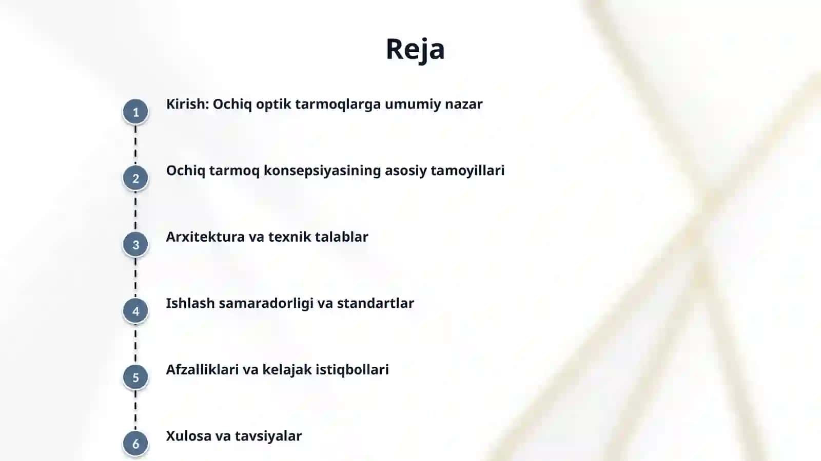 Ochiq optik tarmoqlar (Open optical Networks) konsepsiyasi. 2