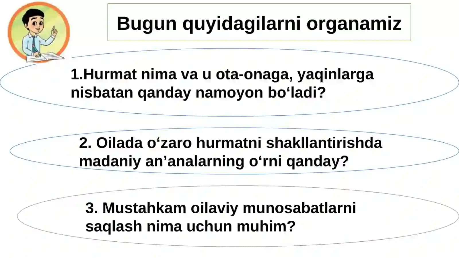 5-sinf Tarbiya fanidan Milliy an'analar va qadriyatlarimiz dars taqdimot 2