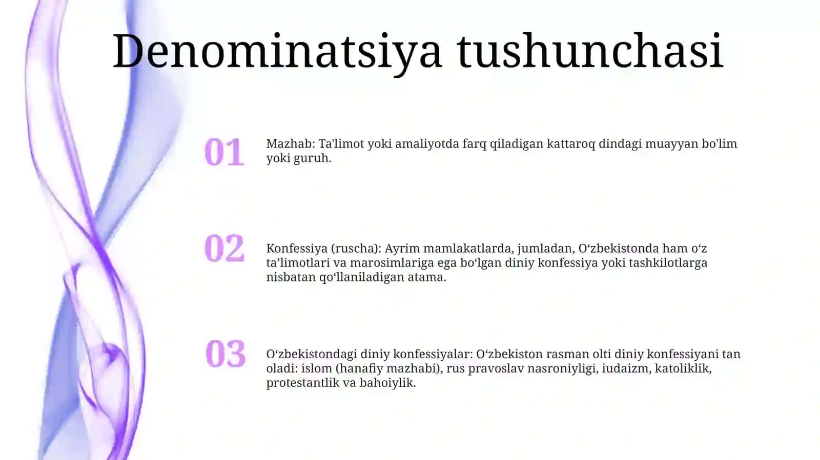 Konfessiya Tushunchasining Mohiyati Va OʻZbekistonda Faoliyat Yurituvchi Diniy Konfessiyalarning Tasnifi 2
