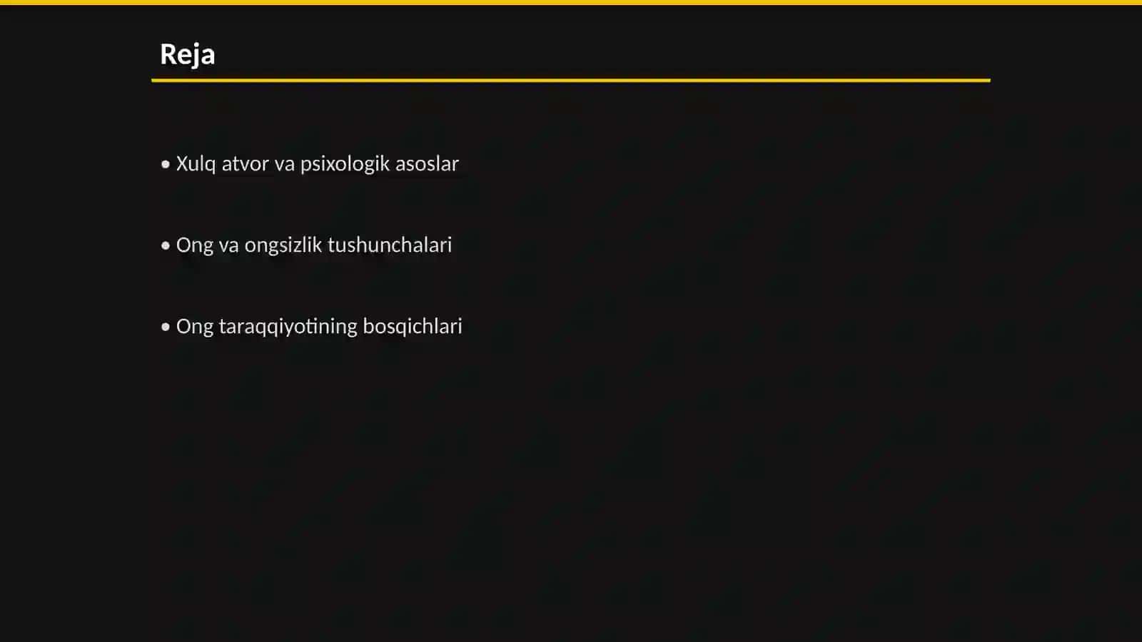 Xulq atvorning psixofiziologik asosi 2