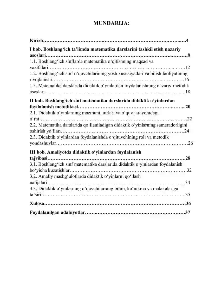 Boshlang‘ich sinf matematika darslarida didaktik o‘yinlardan foydalanish metodikasi 2