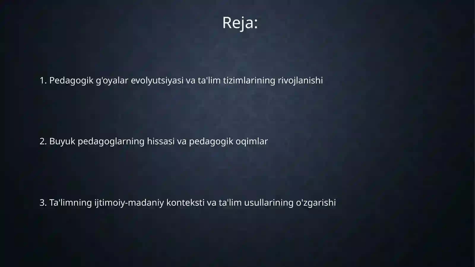 ENG QADIMGI DAVRLARDAN XX ASRGACHA JAHON PEDAGOGIKA FANING RIVOJI 2