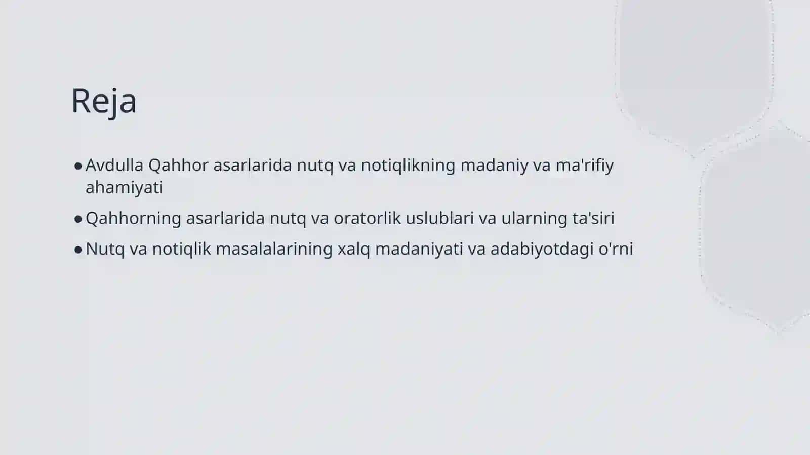 Abdulla Qahhor asarlarida nutq va notiqlik masalalari 2