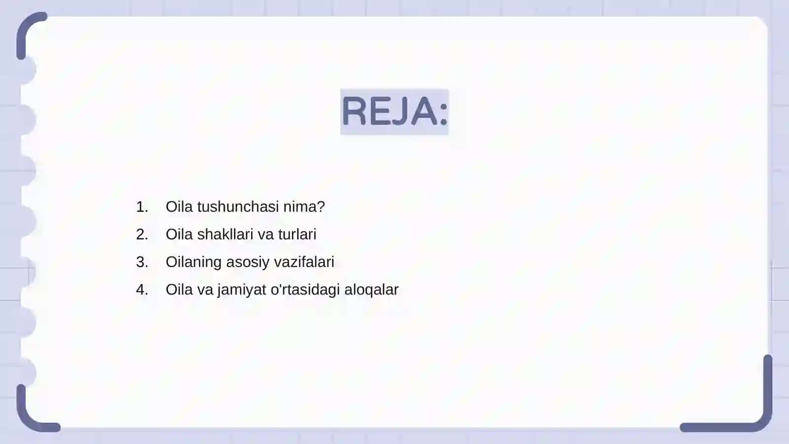 Oilaning asosiy vazifalari 2