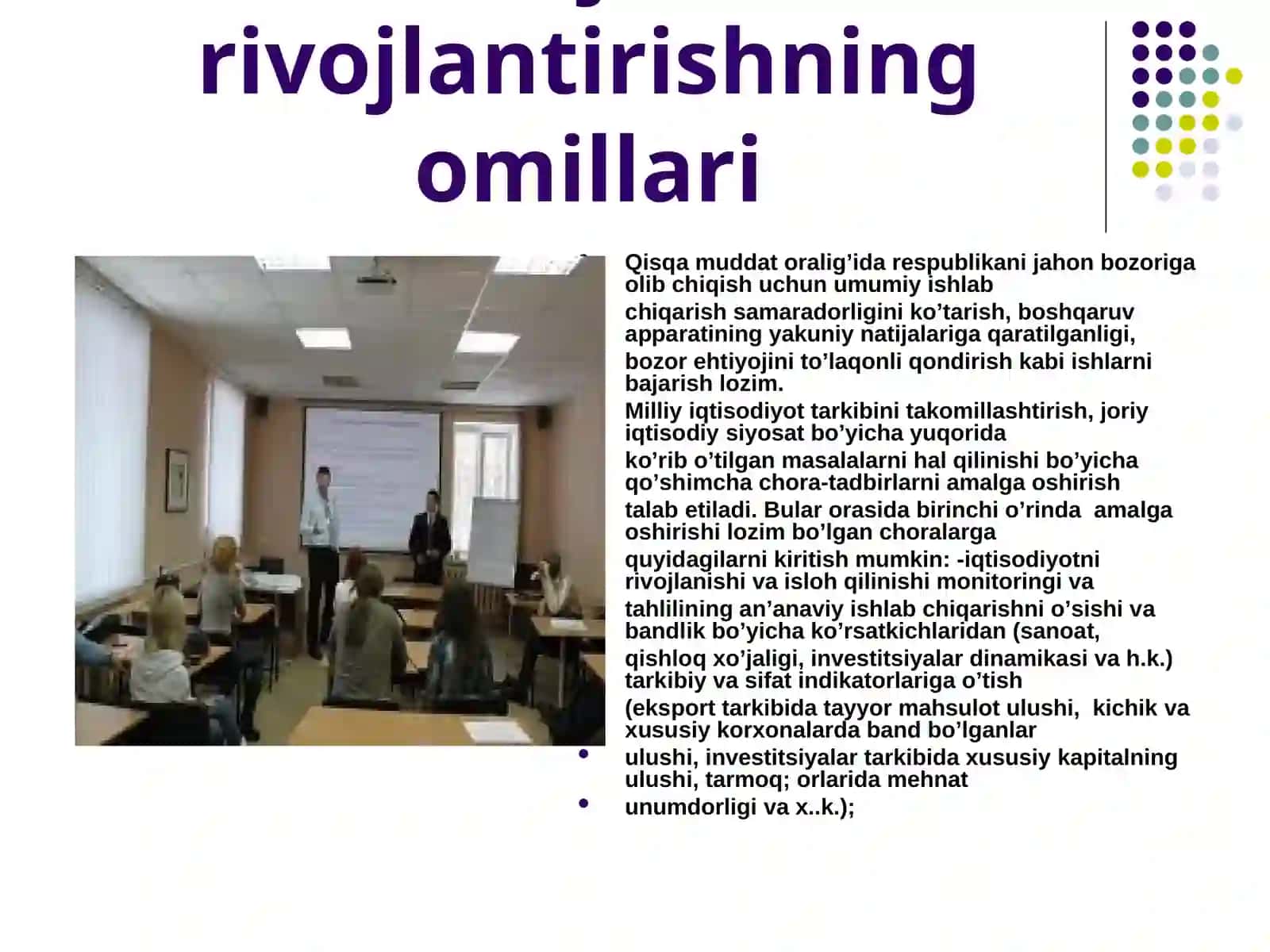 Innovatsion menejment rivojlantirishning omillari va bashoratlash usullari 2