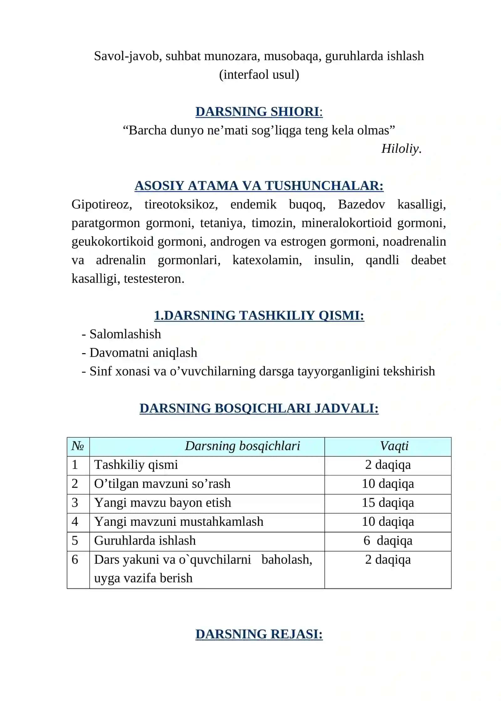QALQONSIMON, QALQON ORQA VA AYRISIMON, BUYRAK USTI, ME’DA OSTI VA JINSIY BEZLAR 2
