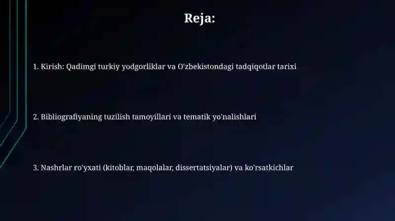 Qadimgi turkiy yodgorliklar boʻyicha Oʻzbekistonda yaratilgan ilmiy asarlar bibliografiyasi 2