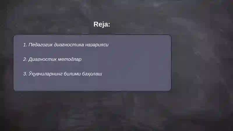 Педагогик диагностика 2