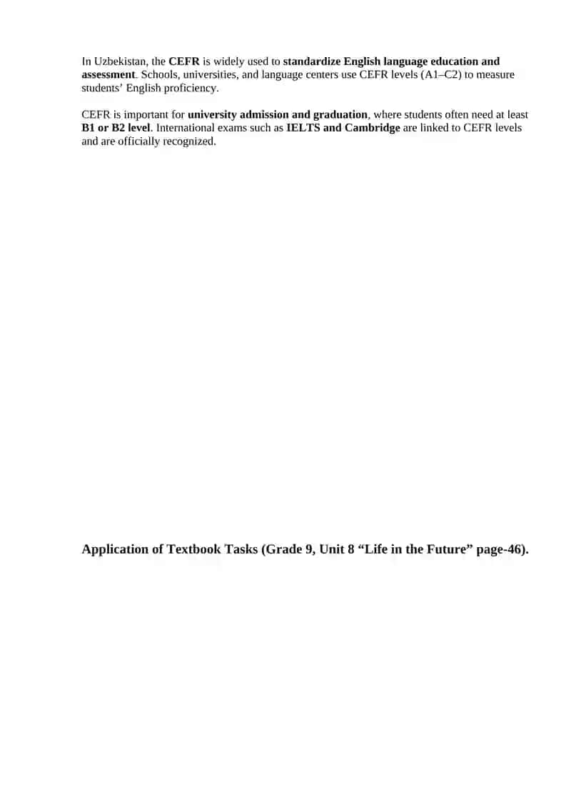 CEFR (Common European Framework of Reference for Languages) 2