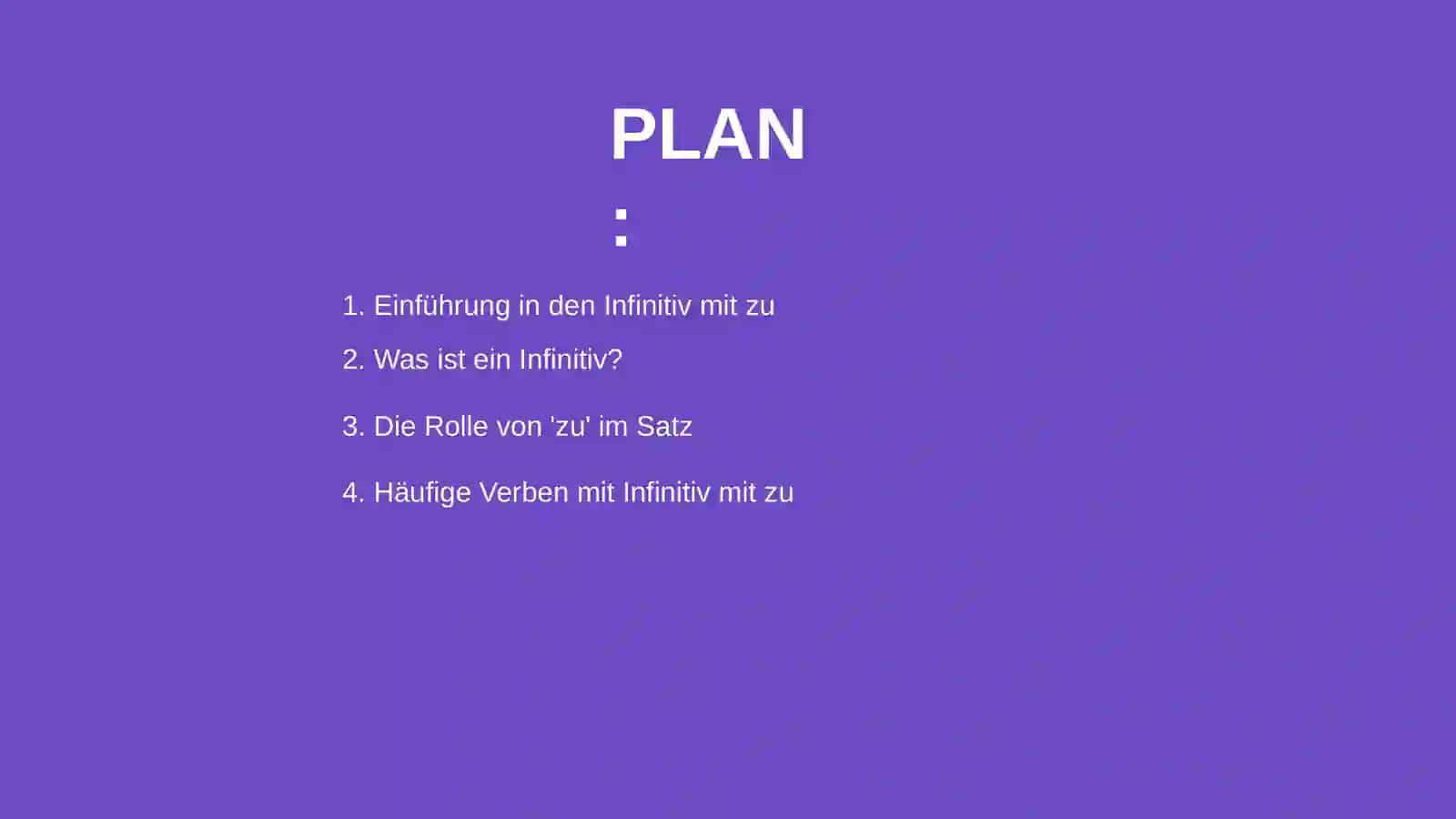 Infinitiv mit zu 2