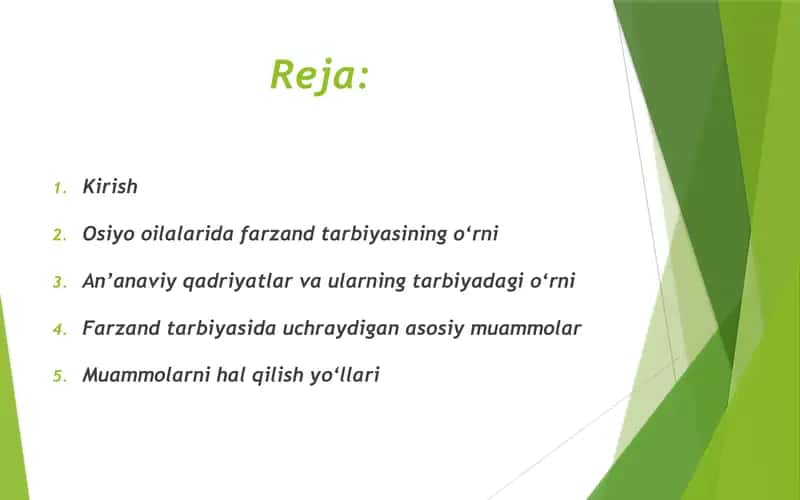 Osiyo davlatlari oilalarida farzand tarbiyasi muammolari 2